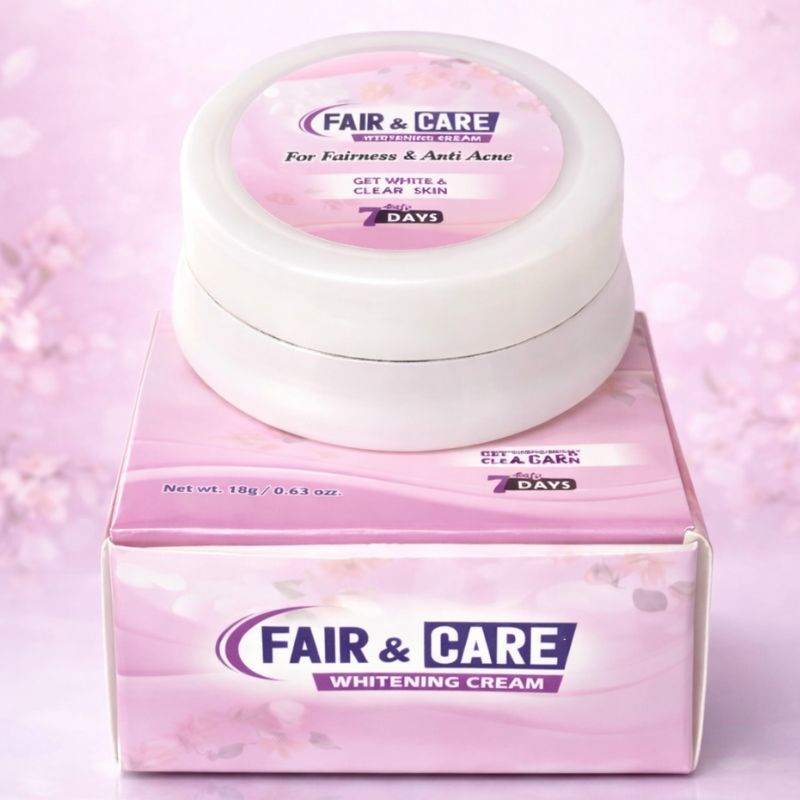 Fair & Care Whitening & Anti-Acne Cream | Get White, Clear & Glowing Skin in 7 Days | Brightening, Oil Control & Acne Care Face Cream