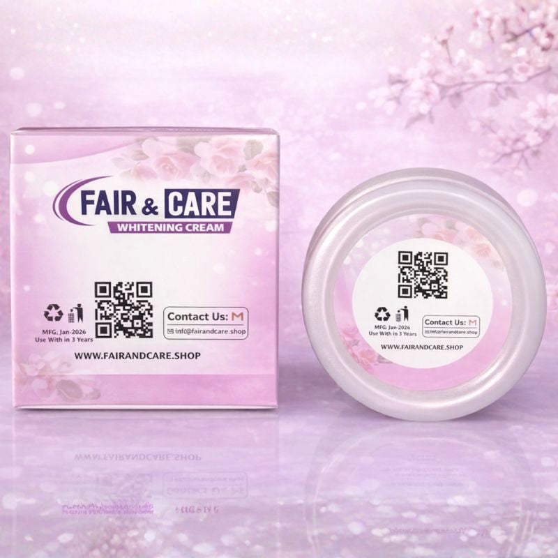 Fair & Care Whitening & Anti-Acne Cream | Get White, Clear & Glowing Skin in 7 Days | Brightening, Oil Control & Acne Care Face Cream